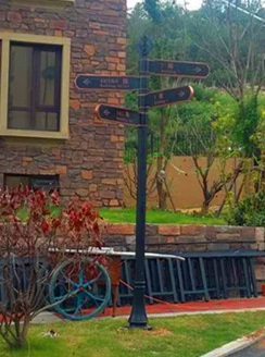 歐式復(fù)古紋飾導(dǎo)視牌